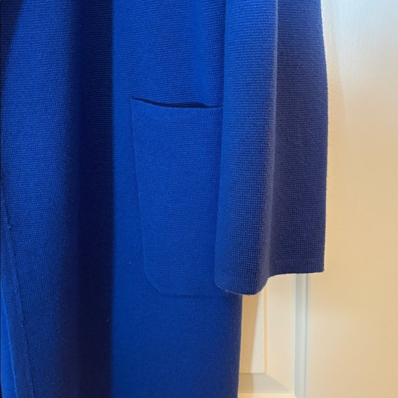 JCrew Juliette collarless wool cardigan sz M - Picture 3 of 4